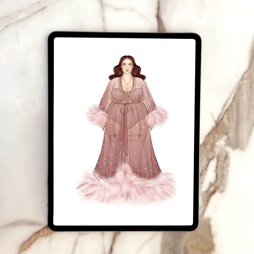 fully illustrated example of included pose